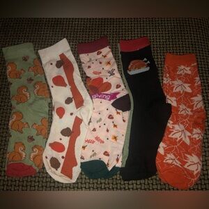 Thanksgiving Socks Size 7/8